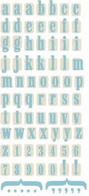 SEI Dill Blossom Puff Alphabet Stickers  (sold in 3's)